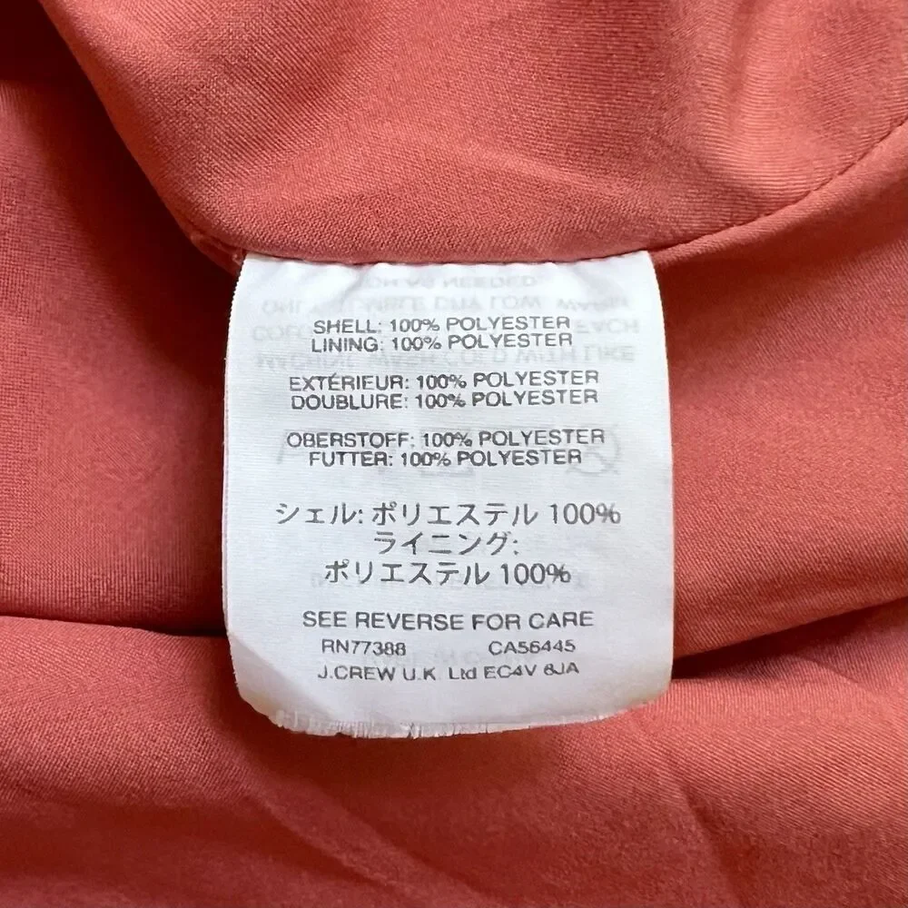 Madewell Posy Cactus Flower Burnt Orange Ruffle Dress Size 2 Summer Fall Wedding - Picture 7 of 8